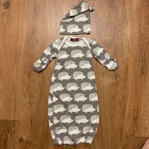 MilkBarn Gown & Hat Set